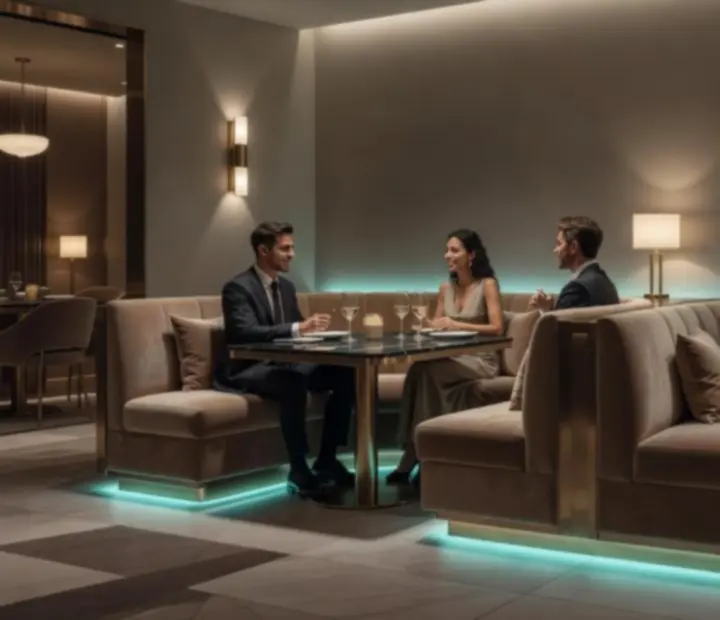 VIP lounge prostor CeliaBet s elegantním interiérem a casino atmosférou.