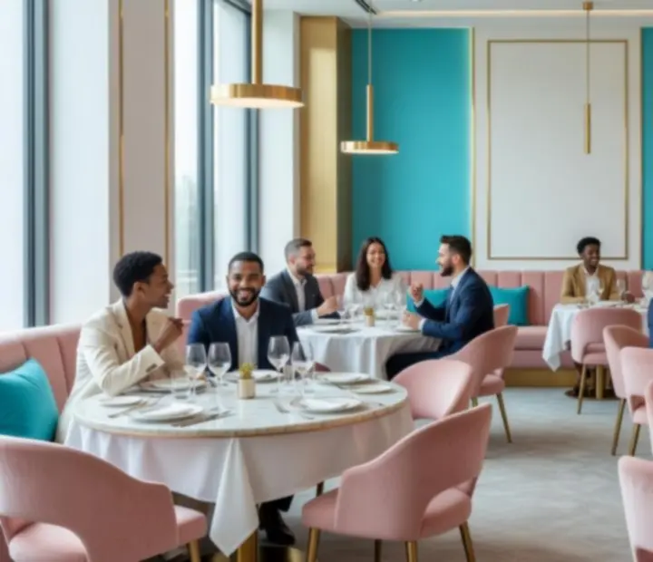 Moderní casino restaurace CeliaBet s elegantním interiérem
